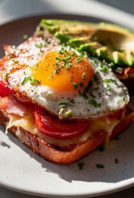Avocado-Croque Madame mit Tomaten