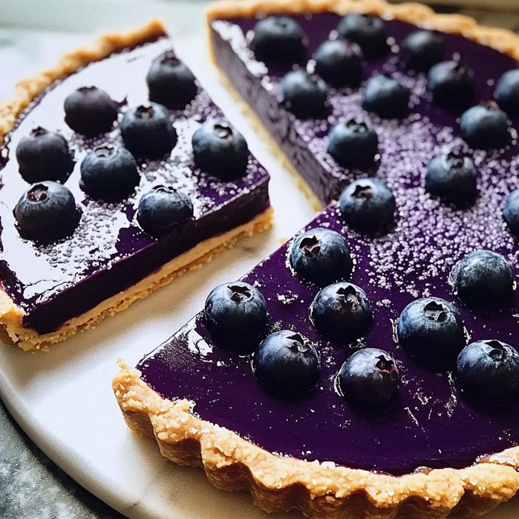 Blaubeer-Ganache-Tarte: Ein himmlischer Genuss