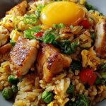 Bratreis mit Hähnchen