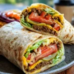 Cheeseburger-Wraps