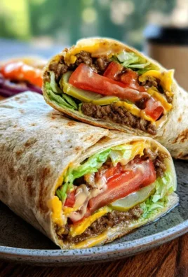 Cheeseburger-Wraps