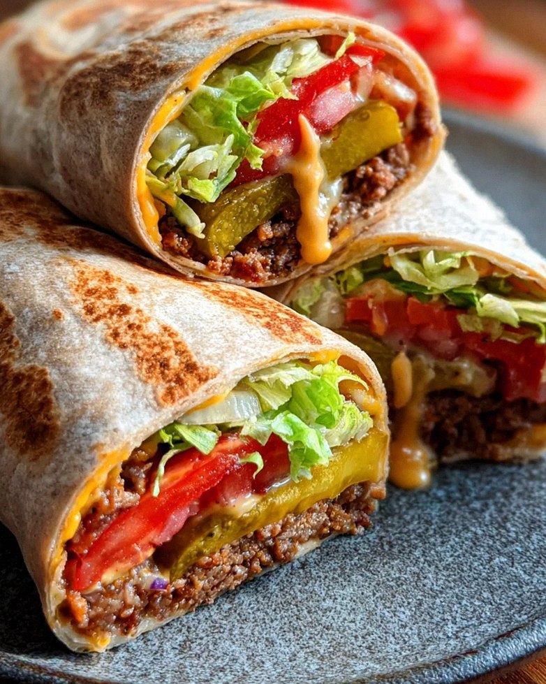 Cheeseburger-Wraps – Schritt 2