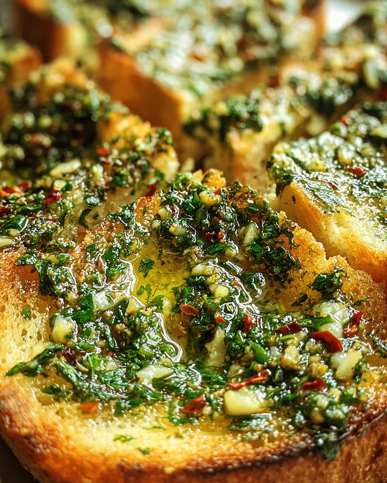 Chimichurri Knoblauchbrot – Schritt 1