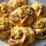 Chocolate Dreams: Yeast Buns with Crumble Topping