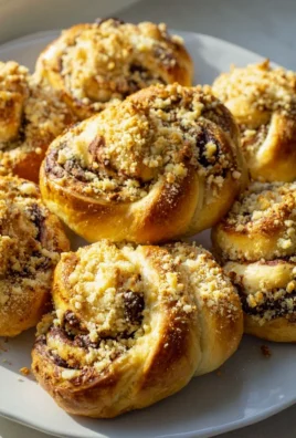 Chocolate Dreams: Yeast Buns with Crumble Topping