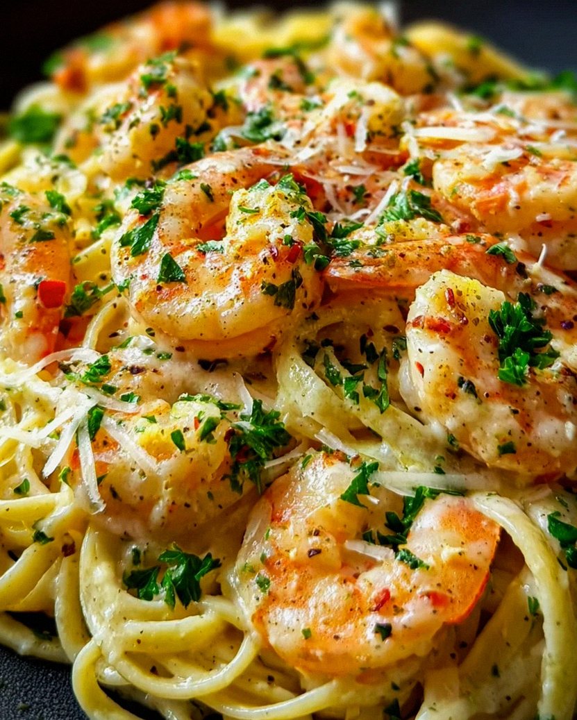 Cremige Garnelenpasta – Schritt 2