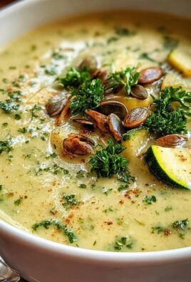 Cremige Zucchinisuppe