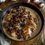 Cremiges Traubensaft-Hähnchen mit Balsamico Pilzen