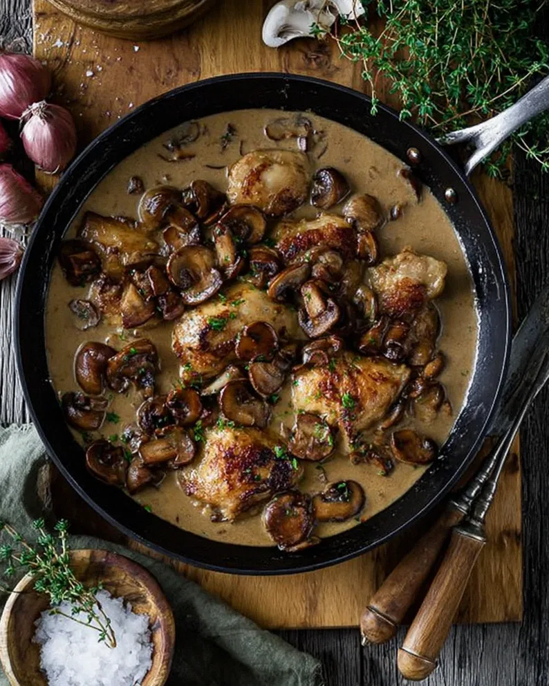 Cremiges Traubensaft-Hähnchen mit Balsamico Pilzen – Schritt 1