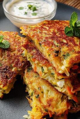 Curry-Spitzkohl-Pfannkuchen mit Minzjoghurt