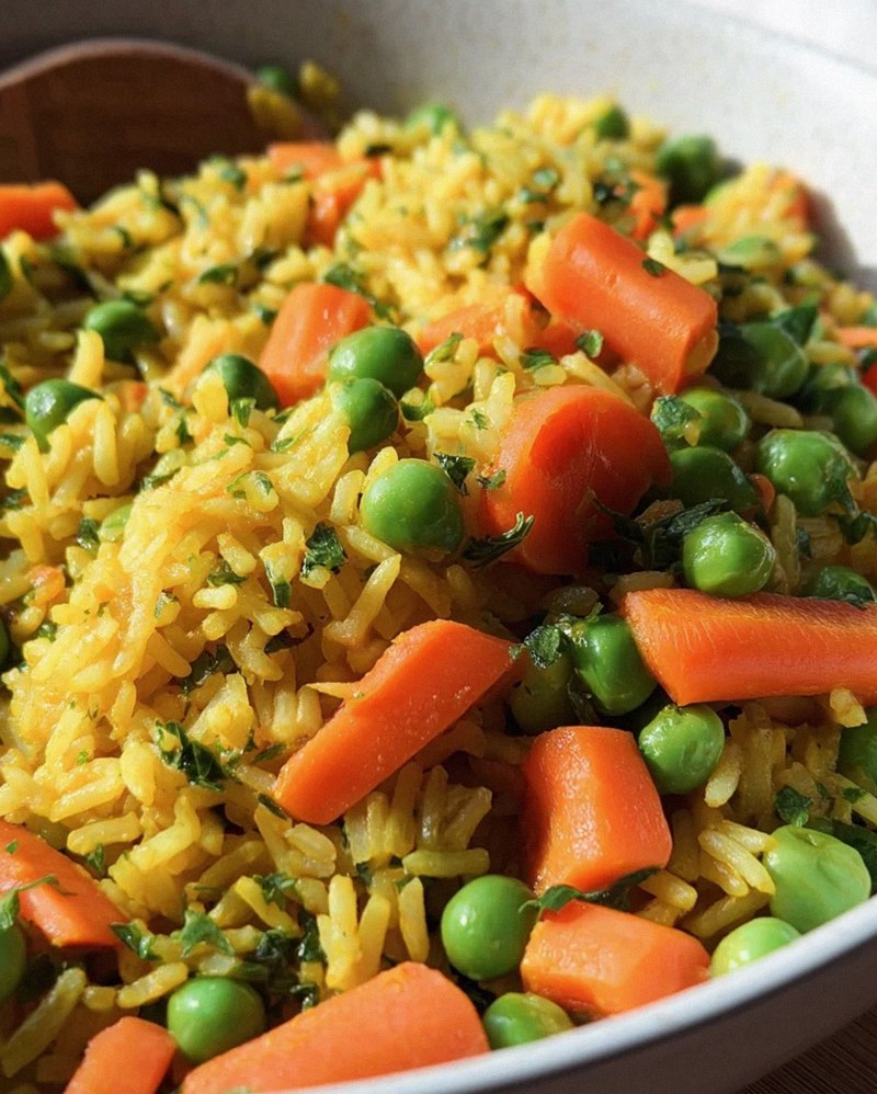 Curryreis mit Erbsen und Möhren – Schritt 2