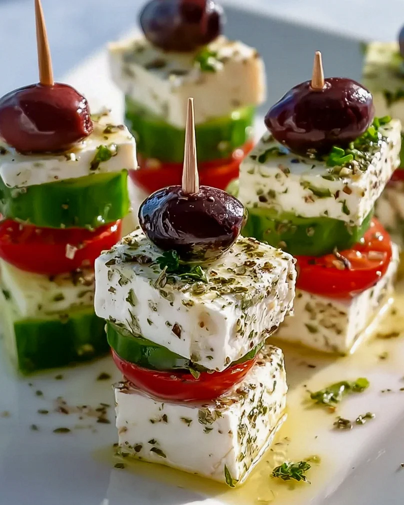 Der Hit des Sommers: Feta Spieße mit Gurke – Einfach & Köstlich