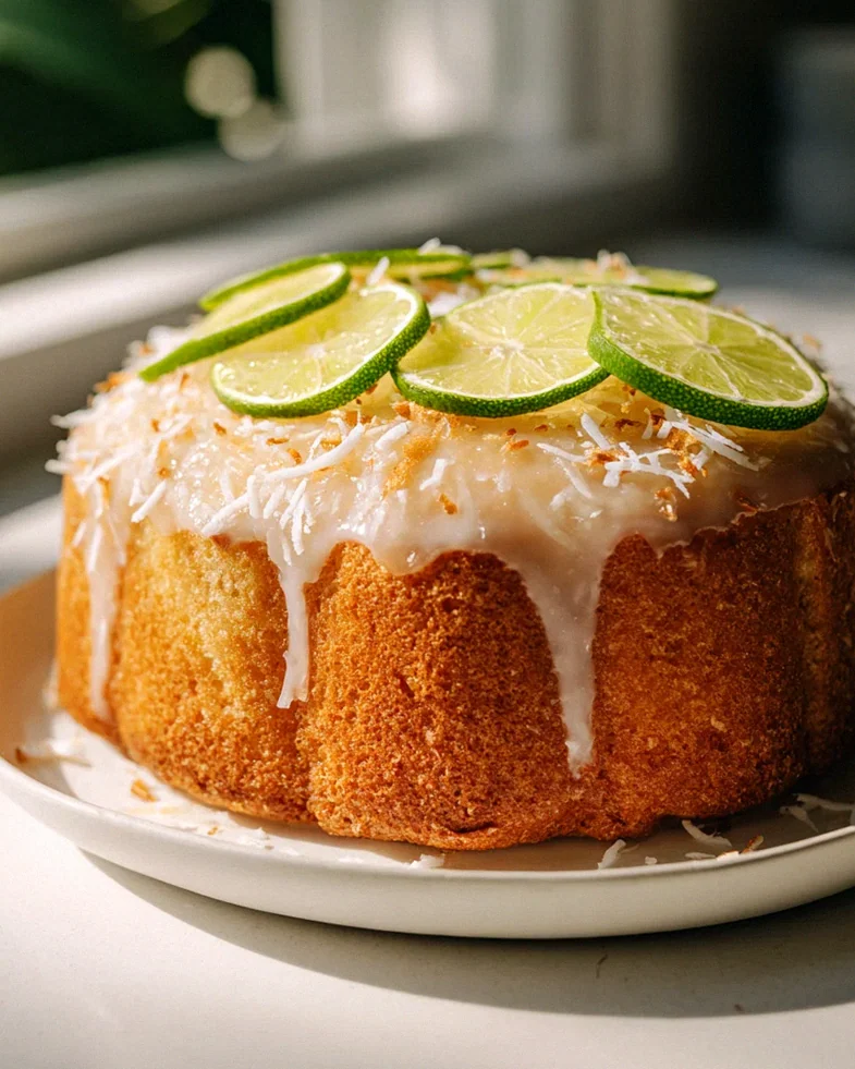 Einfacher Kokosmilch Blechkuchen mit frischer Limettenglasur – Schritt 1