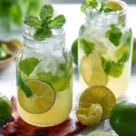 Erfrischende Limetten-Limonade mit Minze