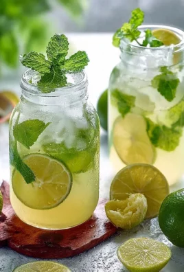 Erfrischende Limetten-Limonade mit Minze