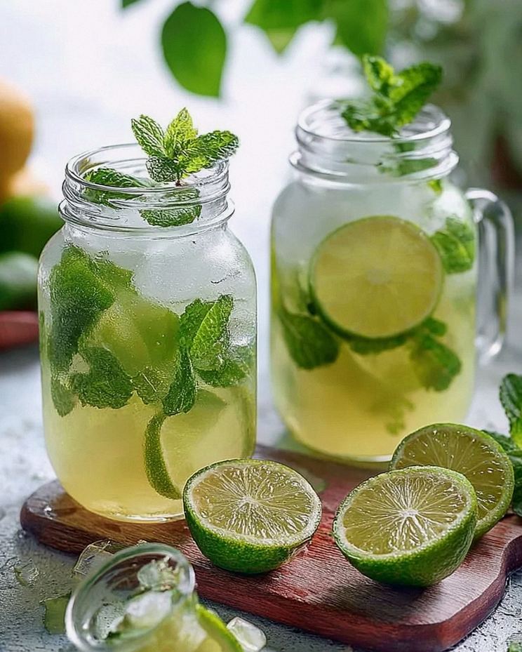 Erfrischende Limetten-Limonade mit Minze – Schritt 2