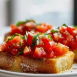 Frische Tomaten Bruschetta