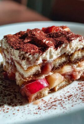 Fruchtiger Apfel Tiramisu ohne Ei