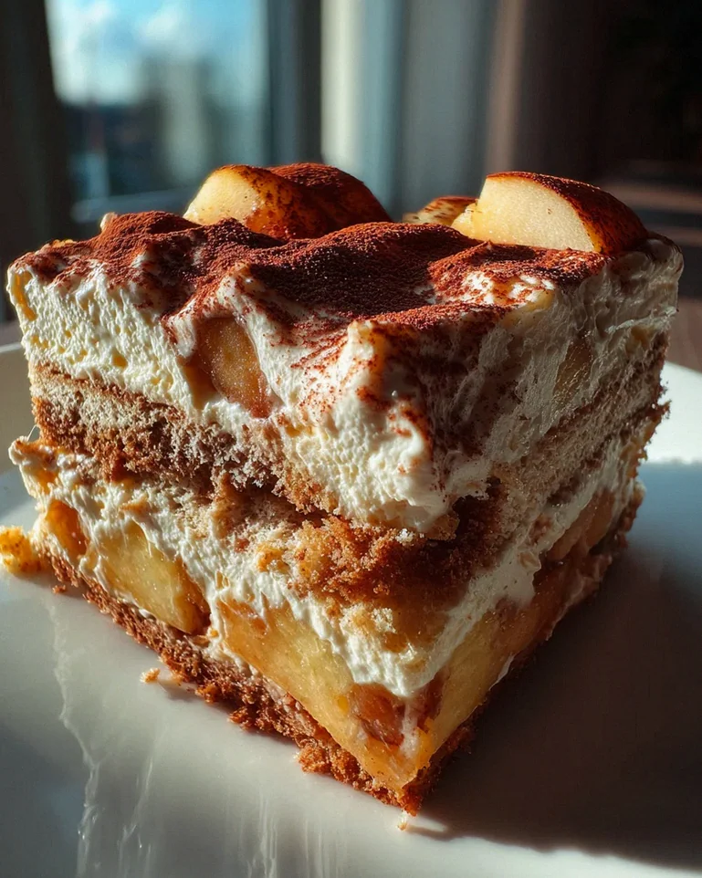 Fruchtiger Apfel Tiramisu ohne Ei – Schritt 2