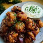 Gebratene Champignons mit Knoblauchdip