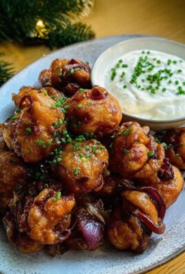 Gebratene Champignons mit Knoblauchdip