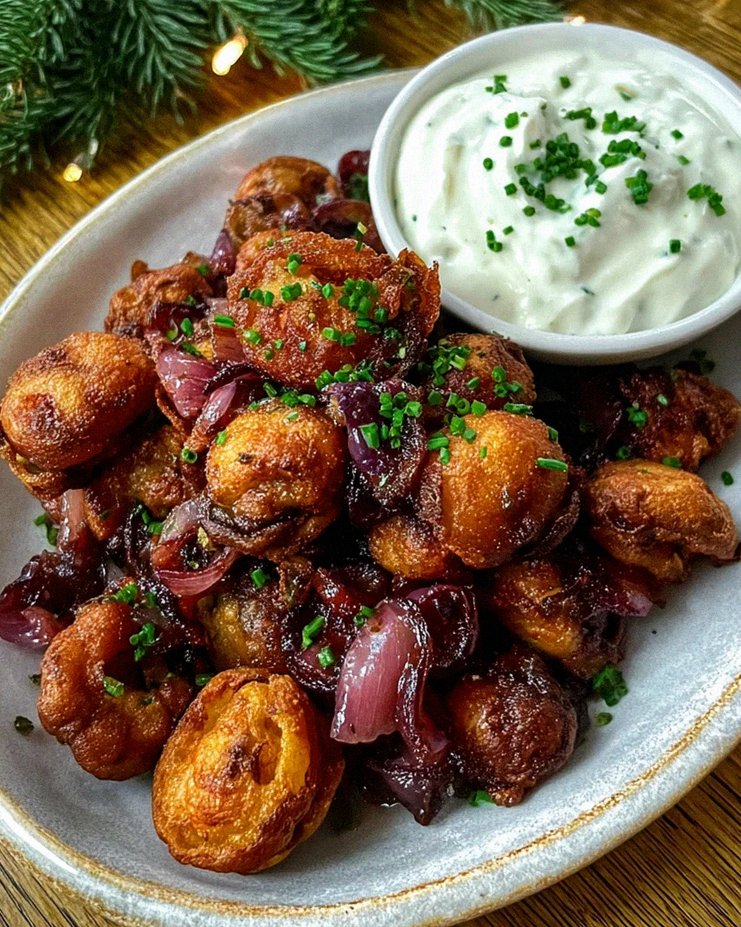 Gebratene Champignons mit Knoblauchdip – Schritt 1