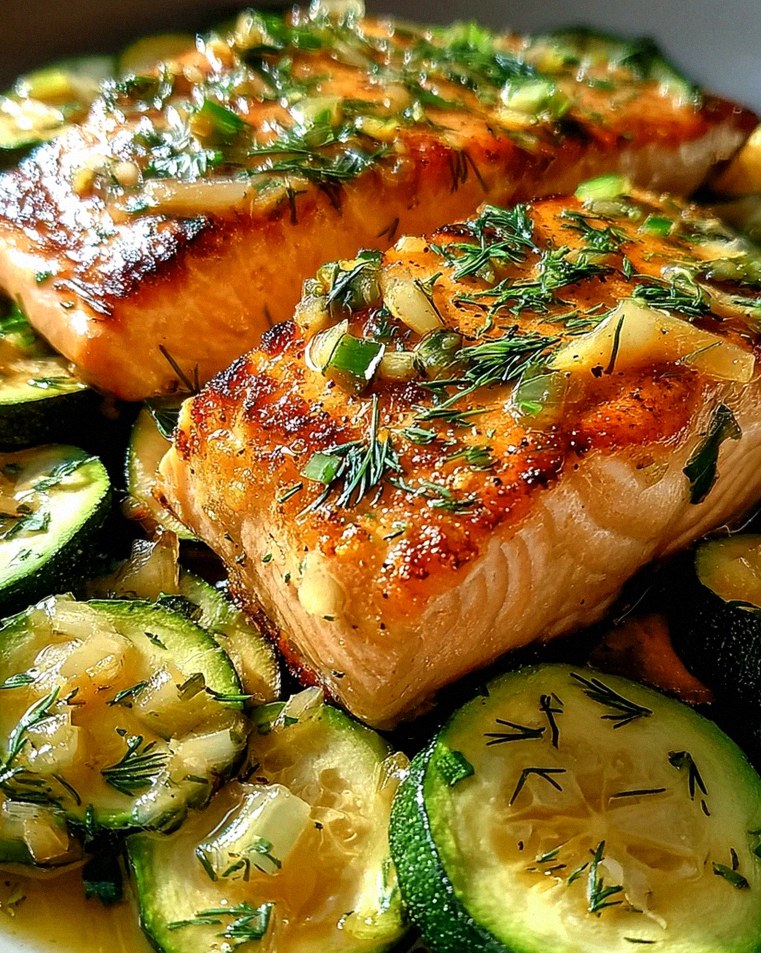 Gebratener Lachs mit Zucchini – Schritt 2