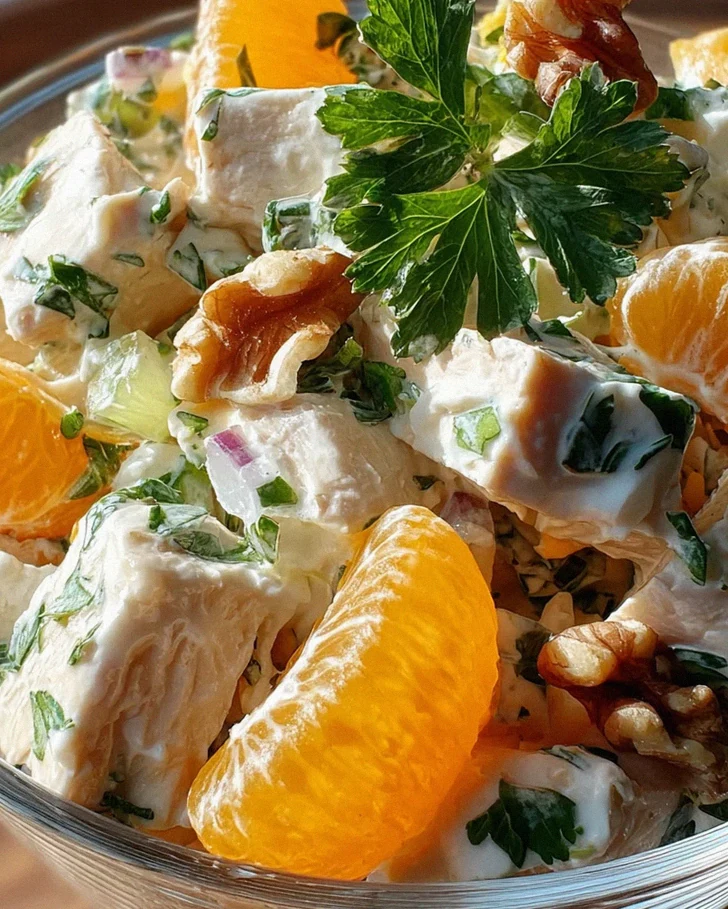 Geflügelsalat mit Mandarinen