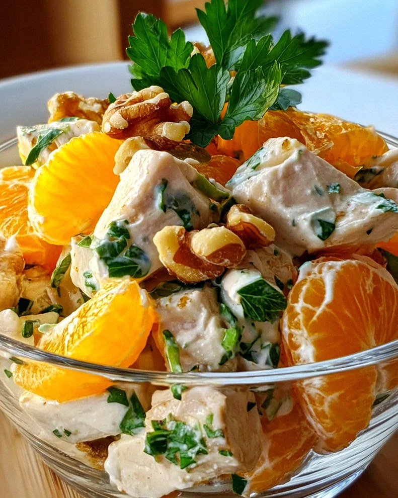 Geflügelsalat mit Mandarinen – Schritt 1