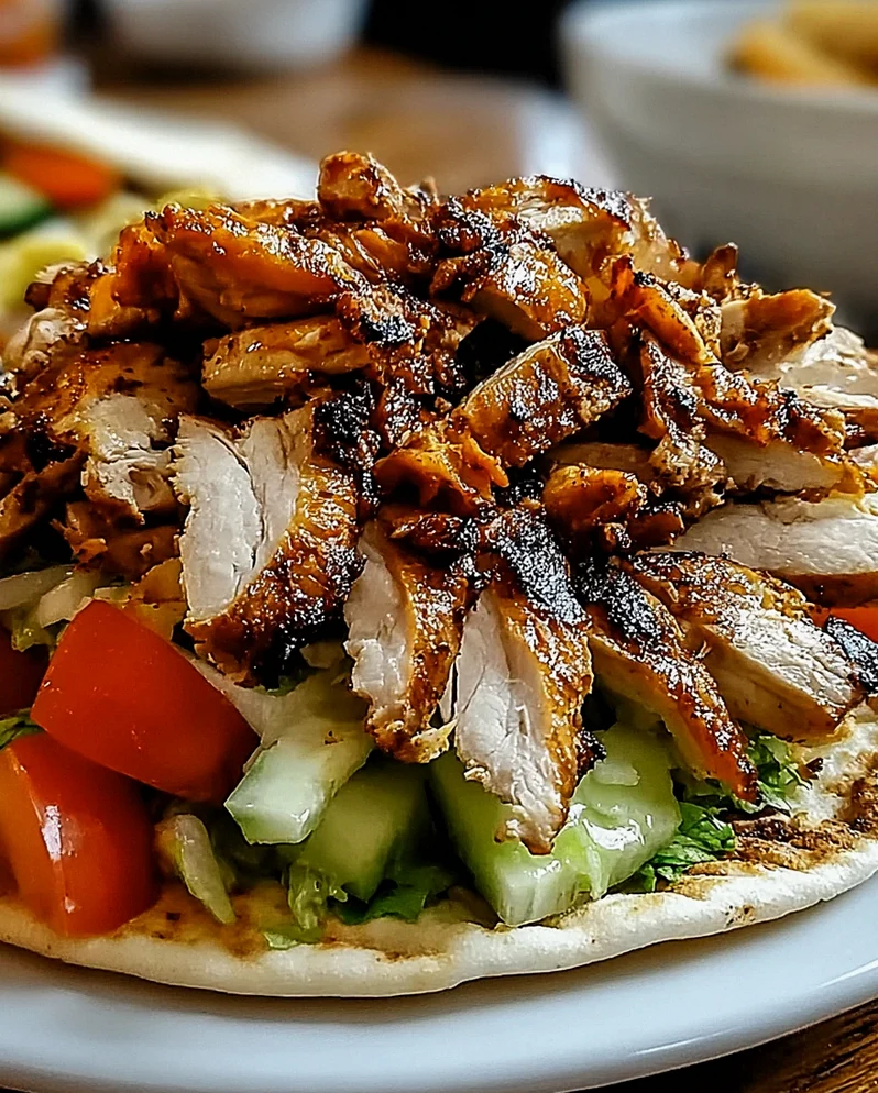 Geröstetes Hähnchen Shawarma Gyros – Schritt 1