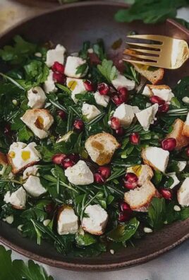 Granatapfel Salat mit Feta und Walnüssen