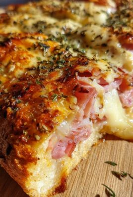 Handbrot mit Putenschinken und Käse