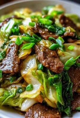 Herzhafter Rindfleisch- und Kohl-Wok für jeden Tag