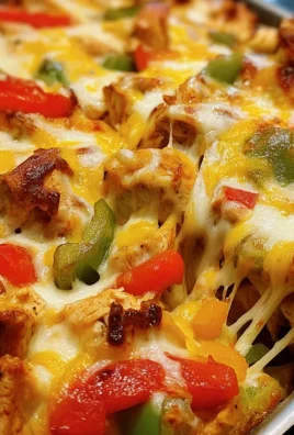 Käsiger Fajita Hähnchen Auflauf