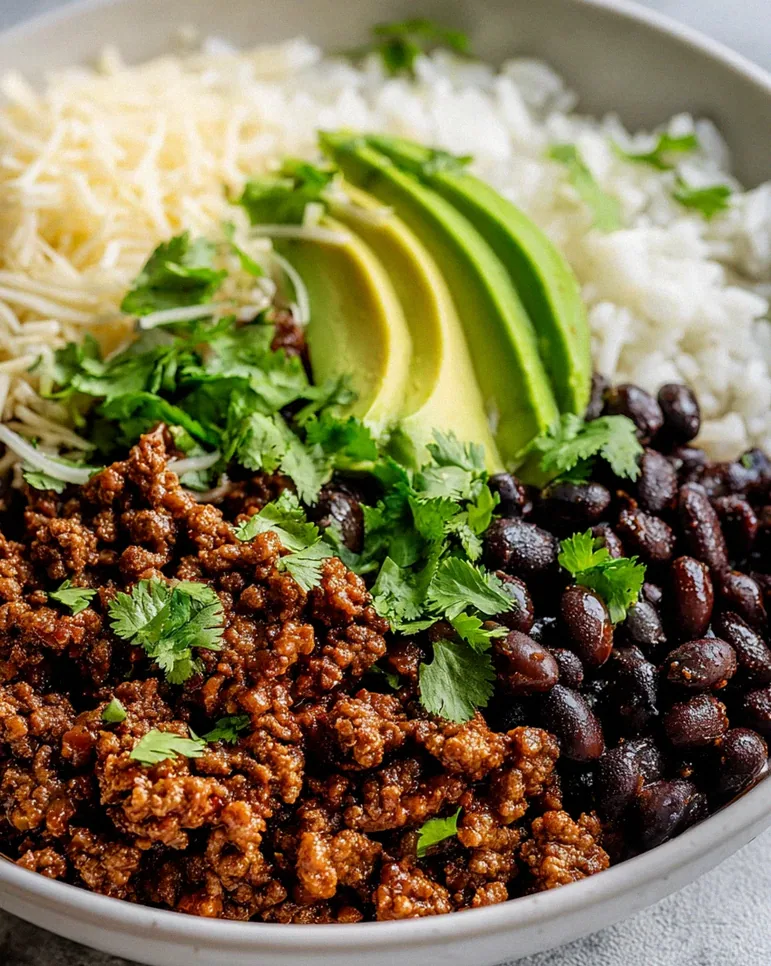 Klassische Rinder Burrito Bowl: Herzhaft, Schnell & Lecker!