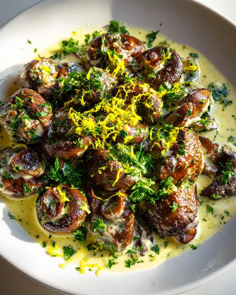 Knoblauch-Hüftsteak mit Champignons – Schritt 1