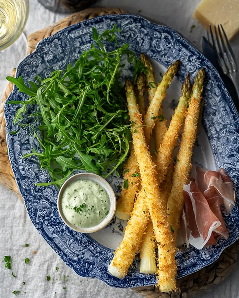 Knuspriger Parmesan Spargel aus dem Ofen