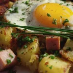 Leberkäse-Kartoffel-Pfanne mit Spiegelei von FrlM