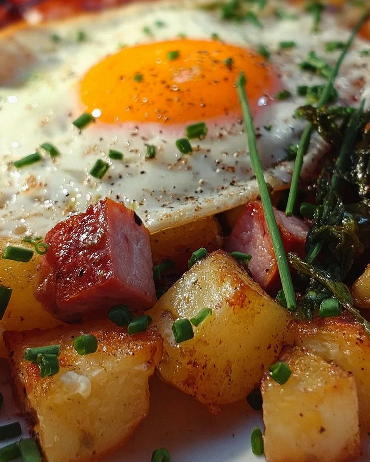 Leberkäse-Kartoffel-Pfanne mit Spiegelei von FrlM – Schritt 2
