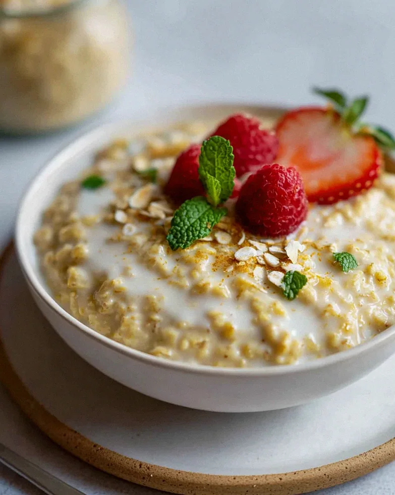 Leckeres Vanillepudding Oats Rezept für gesundes Frühstück! – Schritt 1