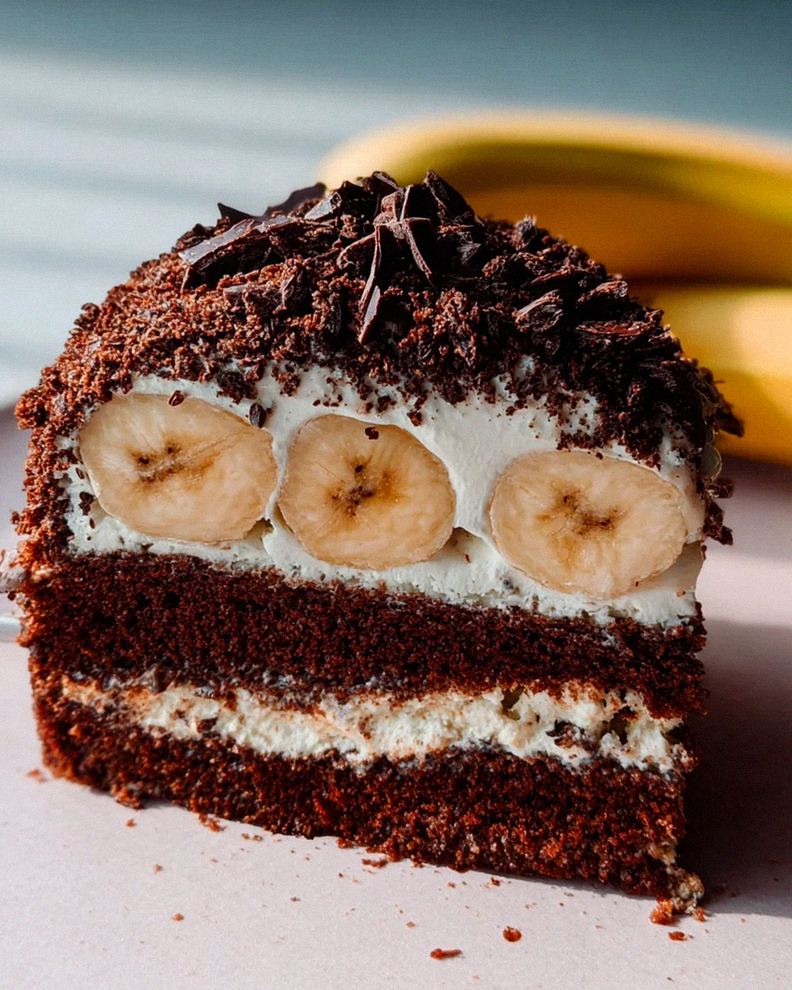 Maulwurfkuchen mit Banane