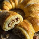 Nusshörnchen - Hefehörnchen mit Nussfüllung