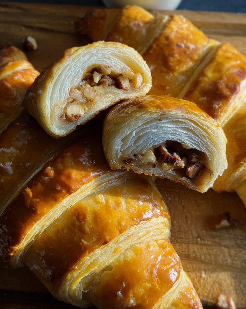 Nusshörnchen - Hefehörnchen mit Nussfüllung – Schritt 2