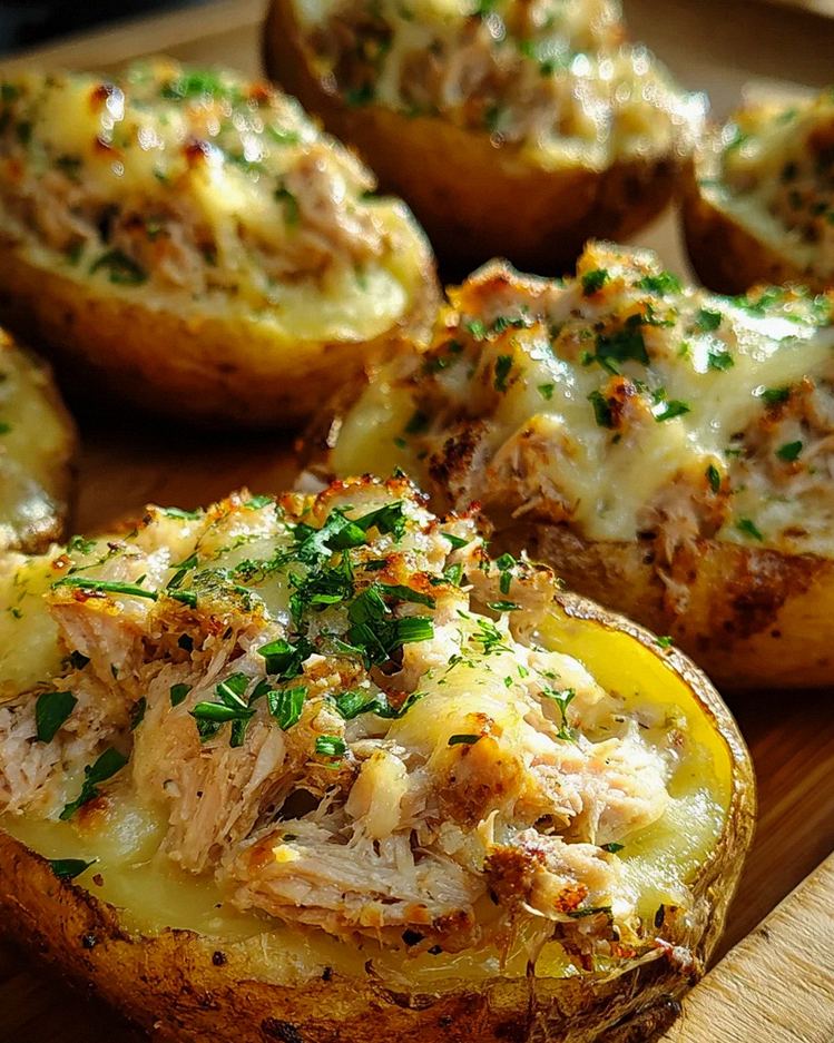 Ofenkartoffeln mit Thunfisch und Käse