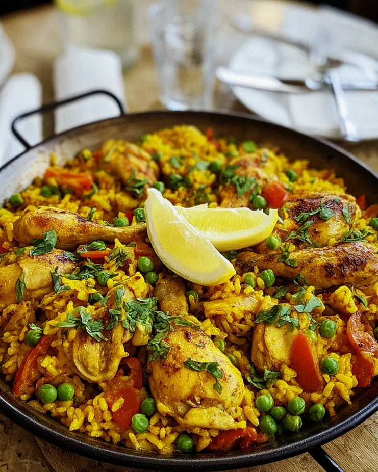 Paella mit Hähnchen