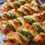 Pesto-Drehungen mit Mozzarella einfach selber machen