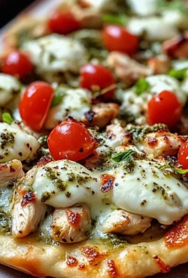 Pesto-Hähnchen-Fladenbrot in unter 25 Minuten