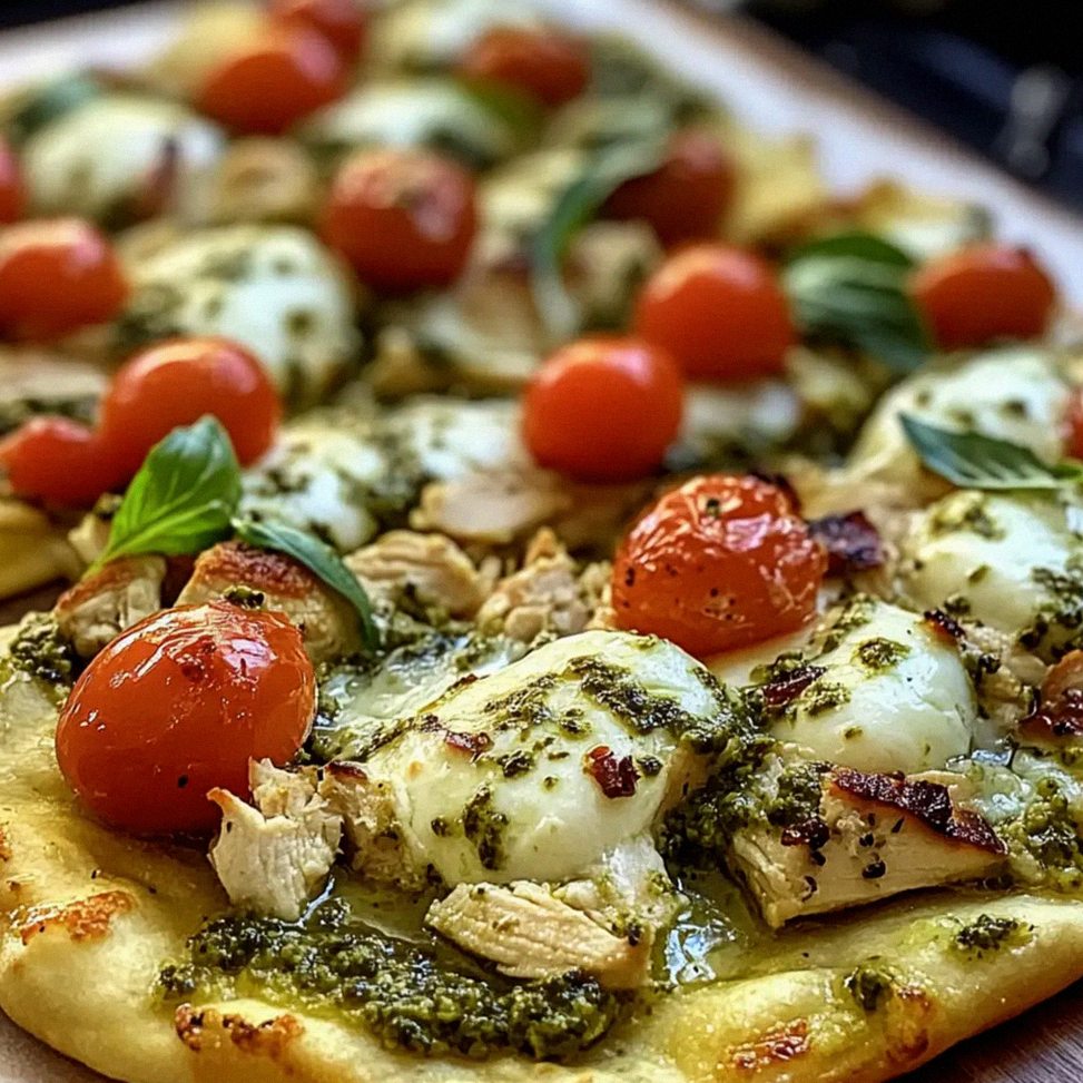 Pesto-Hähnchen-Fladenbrot in unter 25 Minuten – Schritt 1