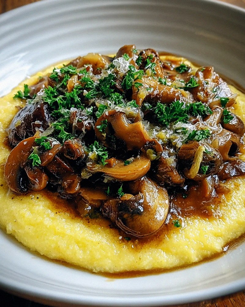 Pilzragout auf Parmesan-Polenta – Schritt 1