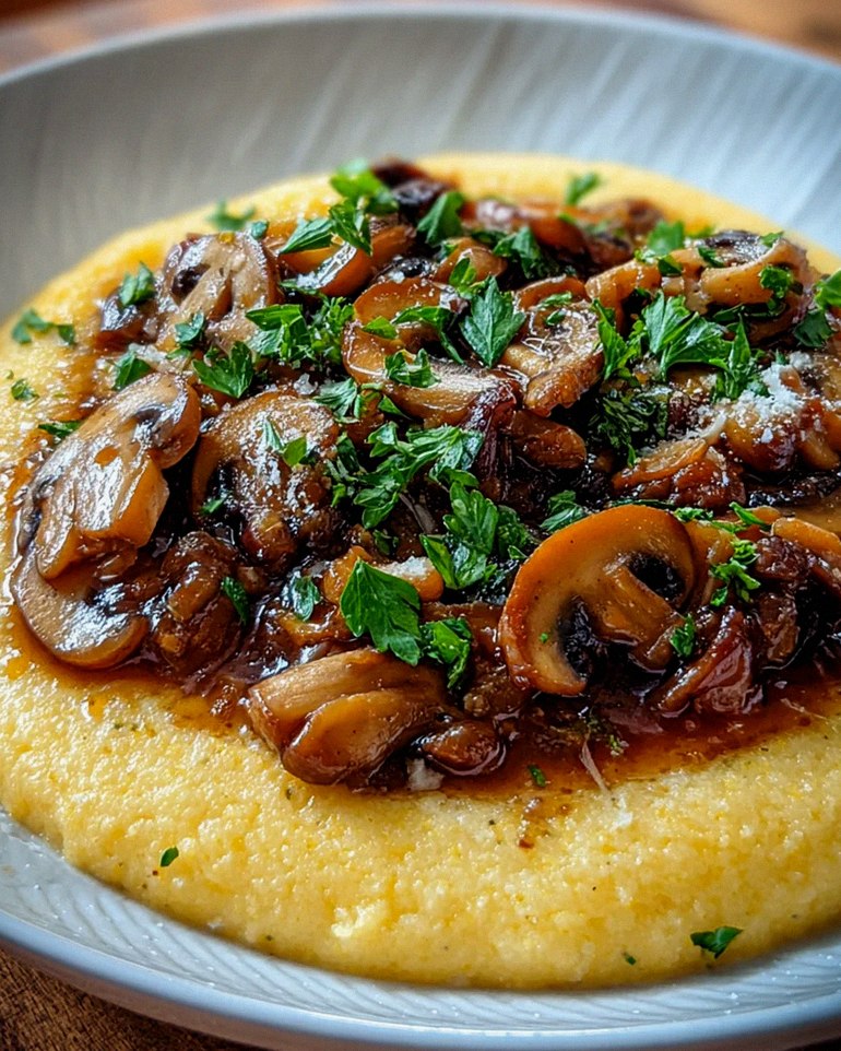 Pilzragout auf Parmesan-Polenta – Schritt 2